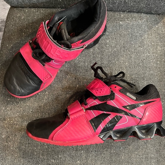 Reebok Pink and Black Athletic Shoes - Picture 1 of 2